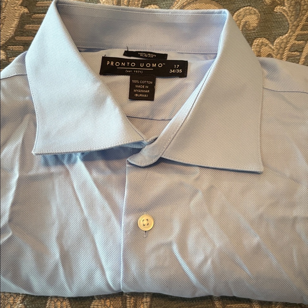 Pronto Uomo Light Blue Dress Shirt